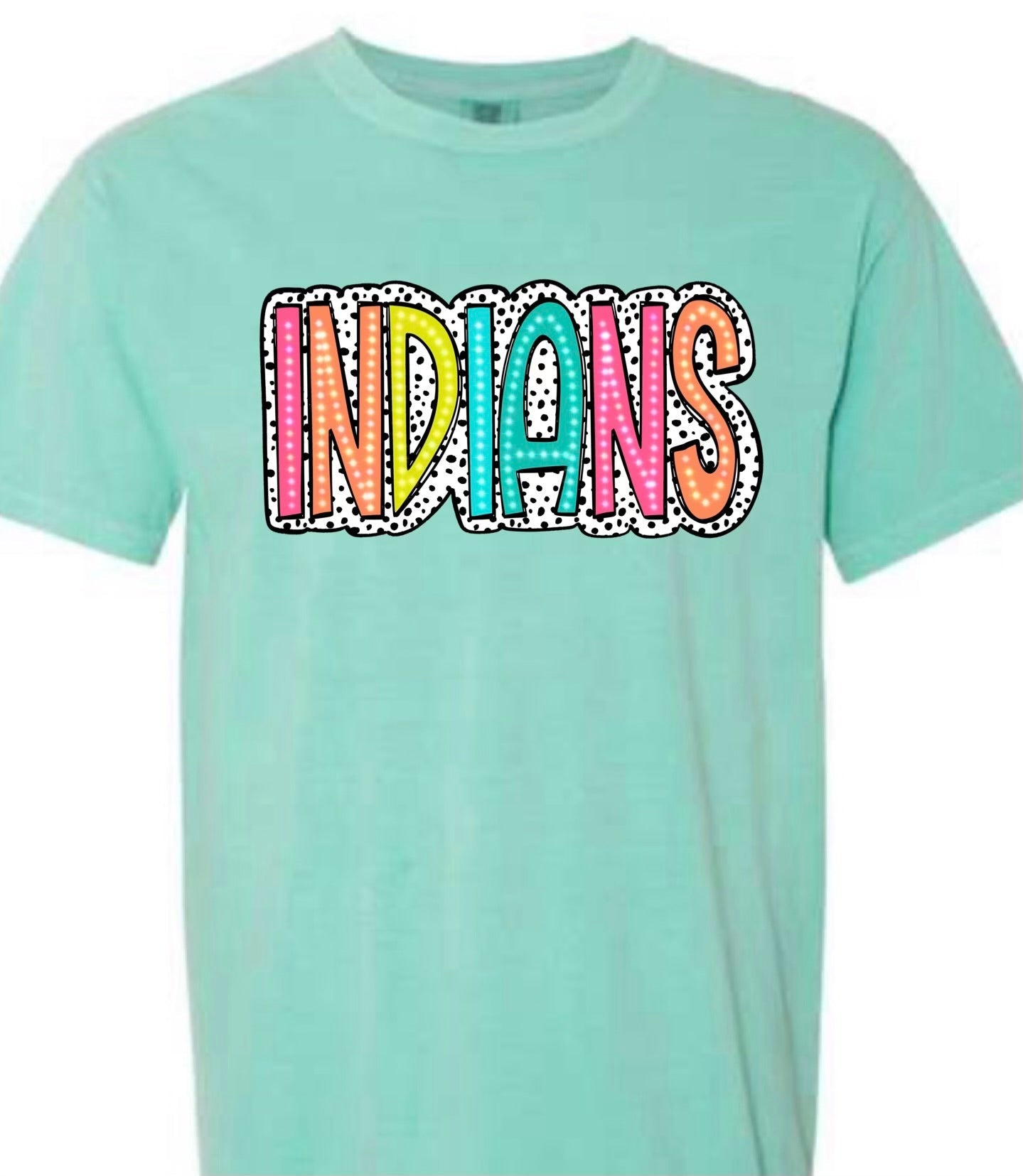 Dot Mascot Tee --  Indians