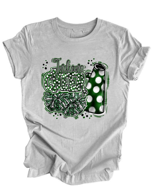 Glitter Indians Cheer Tee.   WHS Cheer