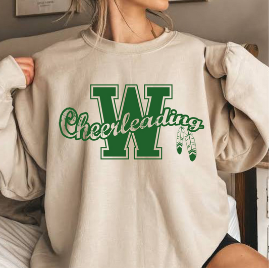 WHS Cheer logo Crewneck