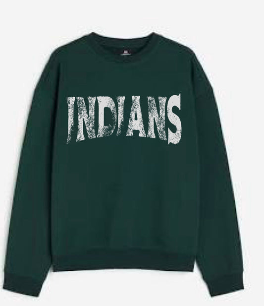 The Teepee: Indians Distressed Crewneck