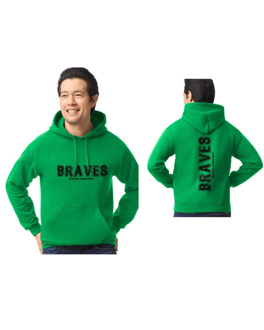 HJH Braves Green Hoodie