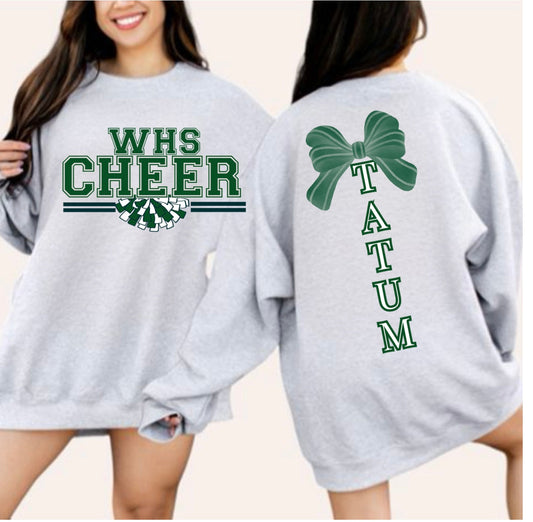 WHS Cheer Pom Crewneck .. Personalized
