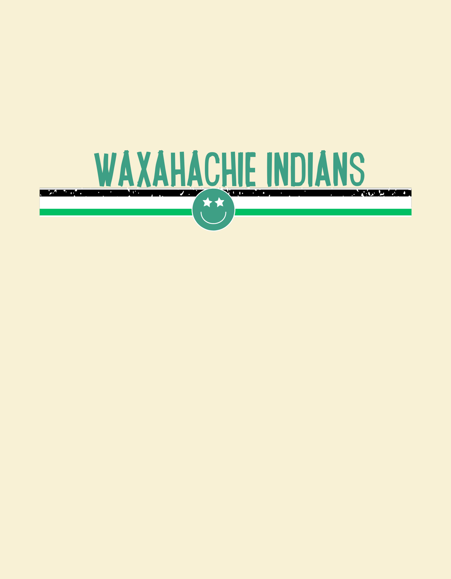 The Teepee: Waxahachie Indians Smiley Face Tee